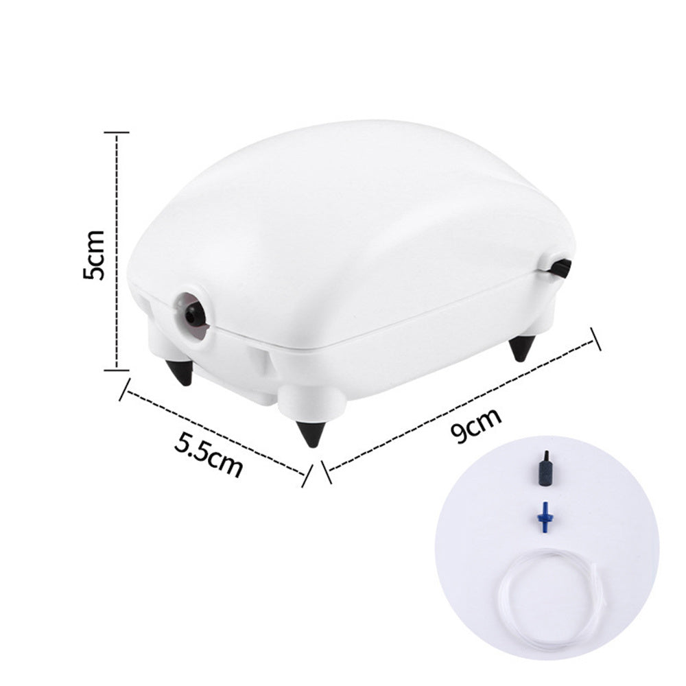 HKM-336531 Silent Aquarium Oxygen Pump - Model DB-9001, Efficient Air Output 1.8L/min, 220-240V or 110-120V Options