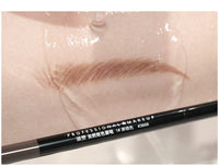 HKM-403603 Waterproof Dual-Ended Eyebrow Pencil in Dark Brown, Light Brown, and Linen Gray