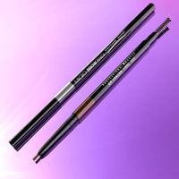 HKM-403603 Waterproof Dual-Ended Eyebrow Pencil in Dark Brown, Light Brown, and Linen Gray