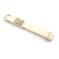 HKM-179475 Cream Velvet Dog Collar with Gold Buckle and Bow Tie Accessory
