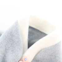 HKM-183635 Sanded Student Skirt Style Pet Sweater - Soft Acrylic Two-legged Clothing for Dogs in Pink and Blue
