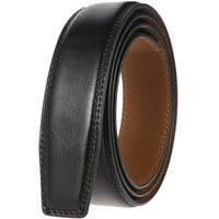HKM-589331 Men's Leather Belt, Model LY35-122, Classic Style, No Buckle Design