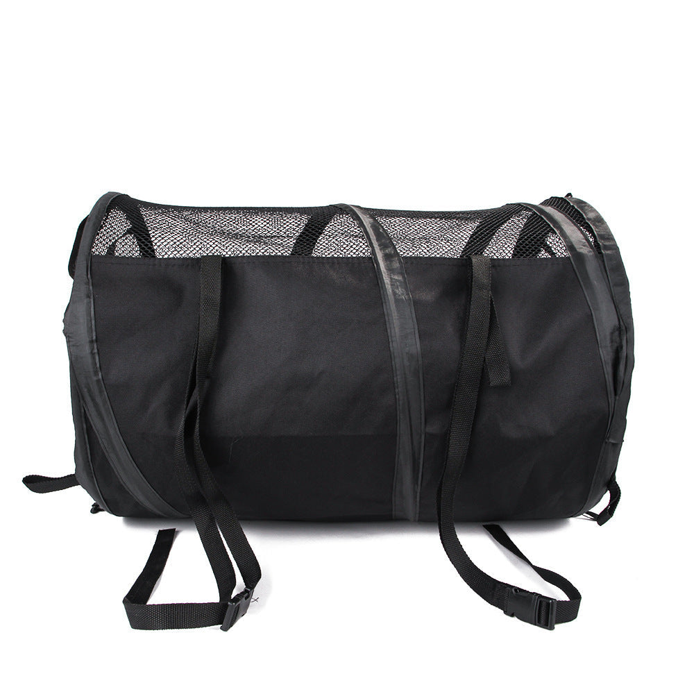 HKM-613651 Foldable Pet Pad for Backseat - Medium Soft Oxford Cloth, Solid Color Options in Black and Gray