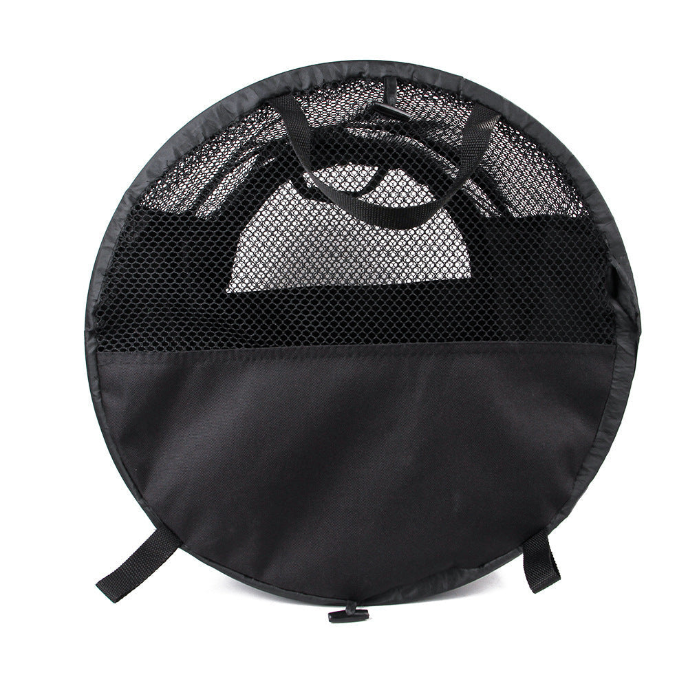 HKM-613651 Foldable Pet Pad for Backseat - Medium Soft Oxford Cloth, Solid Color Options in Black and Gray