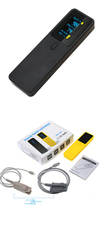 HKM-459603 Palm Pulse Oximeter with 2.2-Inch Color OLED Display, Monitors Blood Oxygen Saturation, Pulse Rate, and Perfusion Index
