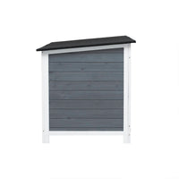 HKM-645267 Outdoor Chicken Hutch with Running Cage and Fir Wood Construction