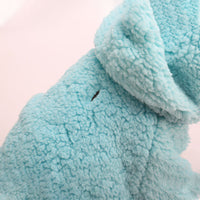 HKM-302675 Cotton Fleece Dog and Cat Sweater in Solid Blue and Yellow Colors, Sizes S to L