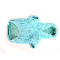 HKM-302675 Cotton Fleece Dog and Cat Sweater in Solid Blue and Yellow Colors, Sizes S to L