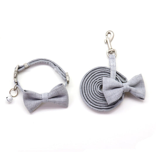 HKM-241555 Pet Collar and Traction Rope Set with Chest and Back Support - Multiple Color Options Available
