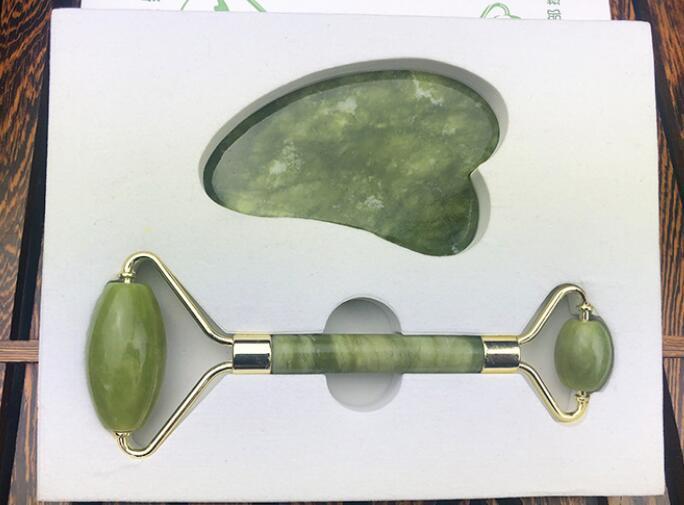 HKM-523987 Jade Roller and Gua Sha Set for Facial Massage and Skin Care