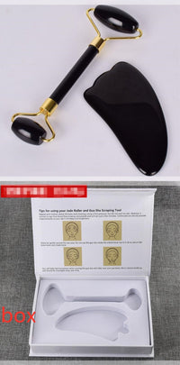 HKM-523987 Jade Roller and Gua Sha Set for Facial Massage and Skin Care
