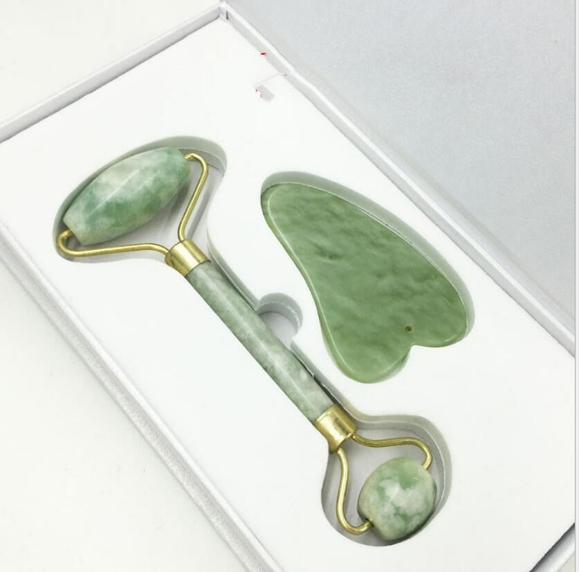 HKM-523987 Jade Roller and Gua Sha Set for Facial Massage and Skin Care
