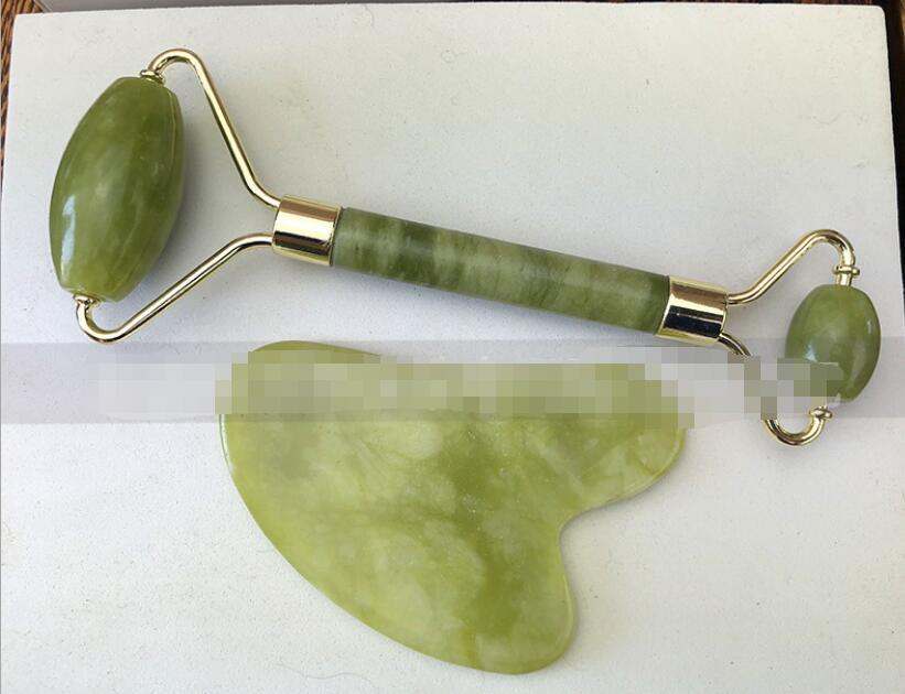 HKM-523987 Jade Roller and Gua Sha Set for Facial Massage and Skin Care