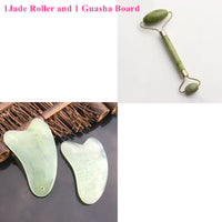 HKM-523987 Jade Roller and Gua Sha Set for Facial Massage and Skin Care