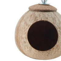 HKM-358931 Climbing Reptile Accessories Set: Coconut Shell Nest & 2.3M Artificial Vine for Tree Lizards