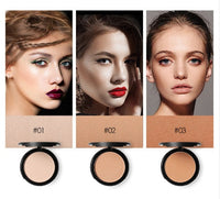 HKM-729811 Natural Bridge Pressed Face Makeup Powder - 3 Shades Available, UV Protection, Smooth Finish