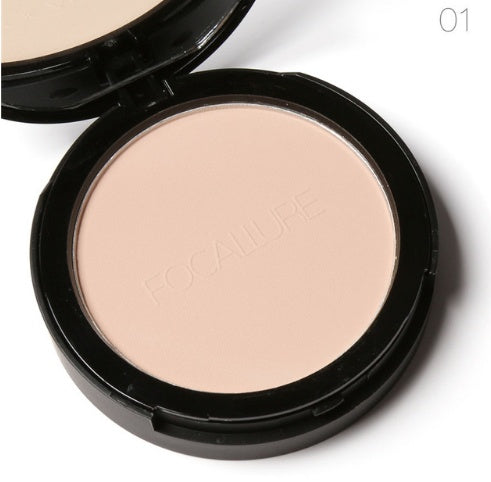 HKM-729811 Natural Bridge Pressed Face Makeup Powder - 3 Shades Available, UV Protection, Smooth Finish