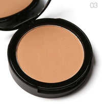 HKM-729811 Natural Bridge Pressed Face Makeup Powder - 3 Shades Available, UV Protection, Smooth Finish