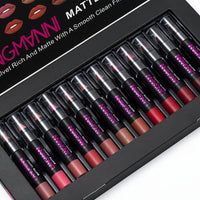 HKM-890515 Matte Velvet Non-Stick Lipstick and Gloss Set for Long-Lasting Hydration and Color
