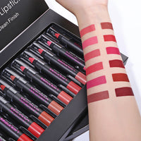 HKM-890515 Matte Velvet Non-Stick Lipstick and Gloss Set for Long-Lasting Hydration and Color