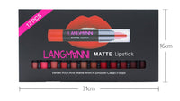 HKM-890515 Matte Velvet Non-Stick Lipstick and Gloss Set for Long-Lasting Hydration and Color