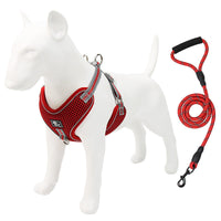 HKM-207635 Reflective and Breathable Dog Chest Strap with Towing Rope (Multiple Sizes Available)