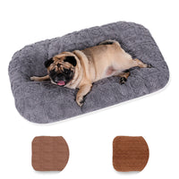 HKM-454931 Warm Flannel Pet Bed - Soft Plush Dog and Cat Mattress, Machine Washable, Available in Multiple Sizes