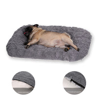 HKM-454931 Warm Flannel Pet Bed - Soft Plush Dog and Cat Mattress, Machine Washable, Available in Multiple Sizes
