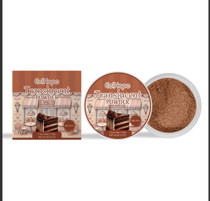 KTX-826963 Oil Control Setting Powder with Puff - 6g Loose Powder for Lightweight Finish