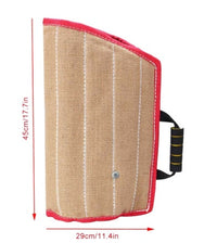 HKM-810131 Dog Arm Bite Sleeve Training Tool for Medium-Sized Dogs - Thick Linen & Cotton Felt Construction with Dual Handle Design