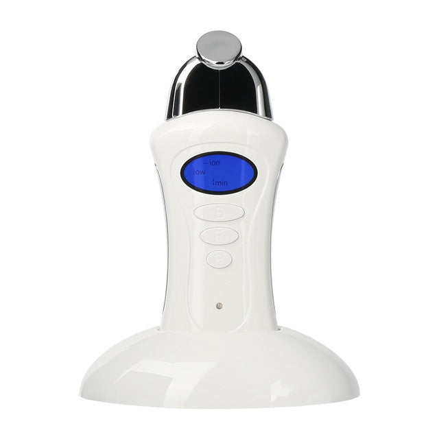 HKM-128467 Microcurrent Beauty Device with Adjustable Gears and LCD Display for Skin Treatment