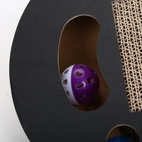HKM-166099 Corrugated Cat Scratch Board with Built-in Bell for Fun and Comfort