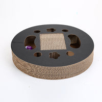 HKM-166099 Corrugated Cat Scratch Board with Built-in Bell for Fun and Comfort