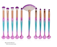 HKM-986515 Brilliant Mermaid Makeup Brush Set for Effortless Application and Blending