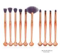 HKM-986515 Brilliant Mermaid Makeup Brush Set for Effortless Application and Blending