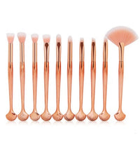 HKM-986515 Brilliant Mermaid Makeup Brush Set for Effortless Application and Blending