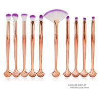 HKM-986515 Brilliant Mermaid Makeup Brush Set for Effortless Application and Blending