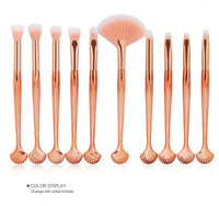 HKM-986515 Brilliant Mermaid Makeup Brush Set for Effortless Application and Blending