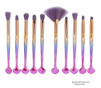 HKM-986515 Brilliant Mermaid Makeup Brush Set for Effortless Application and Blending
