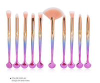 HKM-986515 Brilliant Mermaid Makeup Brush Set for Effortless Application and Blending