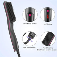 HKM-572307 Dual-Use Tourmaline Ceramic Anti-Scald Electric Curling Iron for Wet and Dry Hair