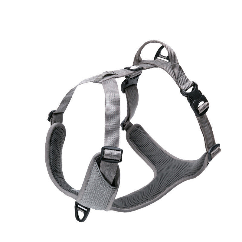 HKM-630163 Reflective Chest Vest with Explosion-Proof Flush Strap for Pets - Adjustable Sizes Available