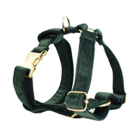 HKM-957523 Soft Fabric Velvet Pet Collar with Adjustable Sizes and Accessories