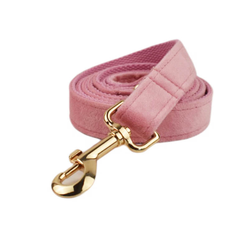 HKM-957523 Soft Fabric Velvet Pet Collar with Adjustable Sizes and Accessories