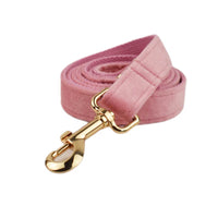 HKM-957523 Soft Fabric Velvet Pet Collar with Adjustable Sizes and Accessories