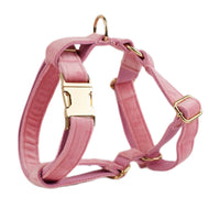 HKM-957523 Soft Fabric Velvet Pet Collar with Adjustable Sizes and Accessories