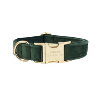 HKM-957523 Soft Fabric Velvet Pet Collar with Adjustable Sizes and Accessories