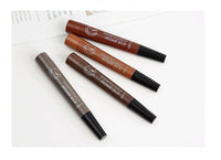 HKM-115283 Four-Headed Eyebrow Pencil - Long-Lasting, Waterproof, Natural Finish in 4 Shades