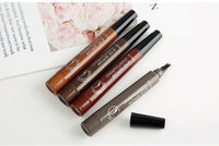 HKM-115283 Four-Headed Eyebrow Pencil - Long-Lasting, Waterproof, Natural Finish in 4 Shades