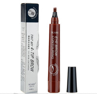 HKM-115283 Four-Headed Eyebrow Pencil - Long-Lasting, Waterproof, Natural Finish in 4 Shades